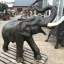 Großer im Freiengartendekor-Bronzeelefantstatue Bangkok